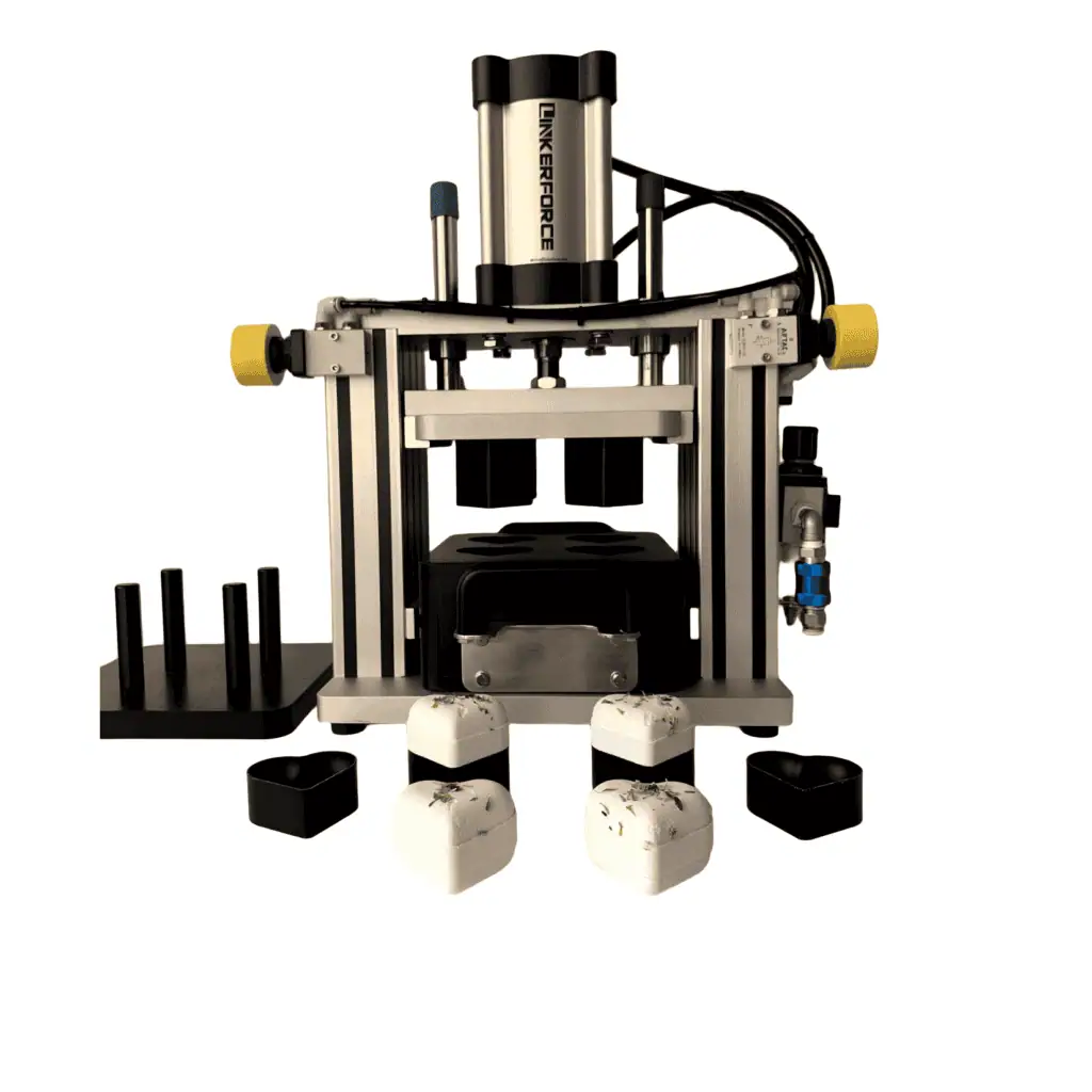 LBP-04P pneumatic bath bomb machine, capable of pressing four bath bombs at a time